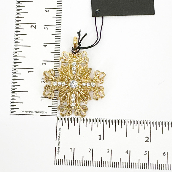 VIRGINS SAINTS & ANGELS VSA Electra Cross Medallion in Gold - Picture 7 of 7